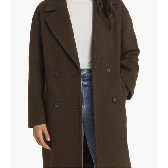 Lucky Brand Dark Brown Pea Coat - Picture 4 of 5